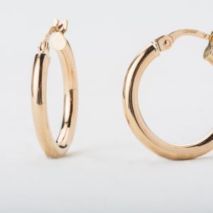 עגילי חישוק זהב