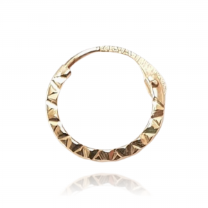 חישוק עבה מנצנץ לנזם/הליקס 8 מ"מ