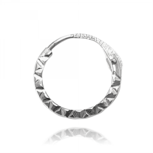 חישוק עבה מנצנץ לנזם/הליקס 8 מ"מ