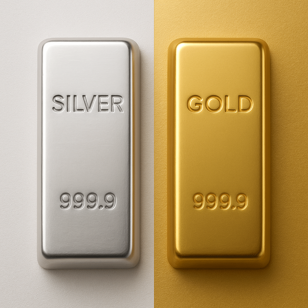 זהב צהוב וזהב לבן