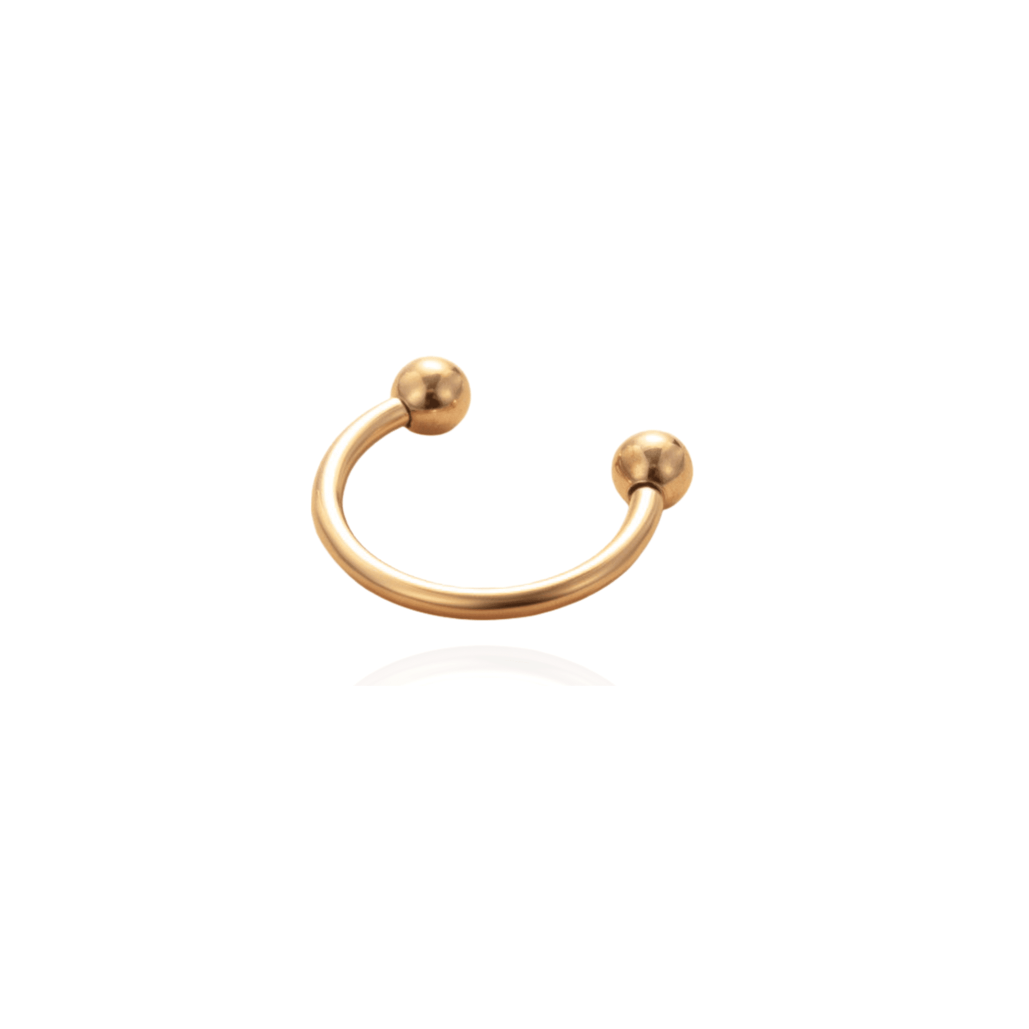 עגיל טיטניום - פרסה